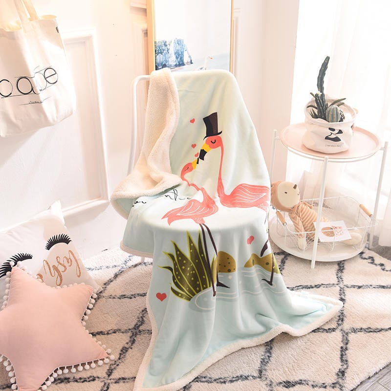 Laste flaneli tekk multika kujundusega, kaal 500–799 g, vanusegrupp 3–6 aastat, nelja aastaaja kasutamiseks