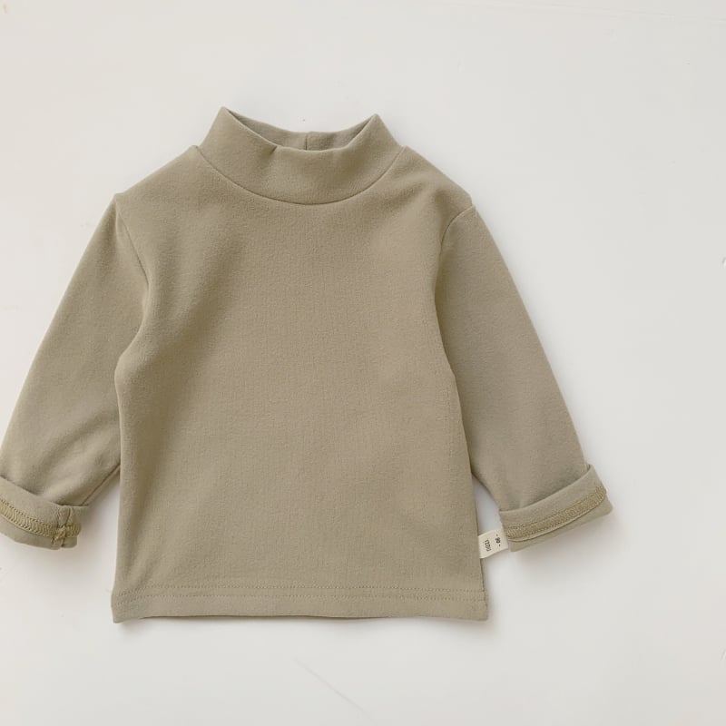 Vaikų žieminis megztinis su fliso pamušalu, Korejos stiliaus, 95% medvilnė, ilgos rankovės, be gobtuvo, amžius 1–3 m, sezona žiema