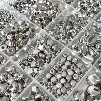 DIY materijal za preplitanje perlica za narukvice i ogrice — perle u oblicima zvijezda, srca i kvadrata s nepravilnim razdjelničkim perlicama; Tip: Univerzalni model; Podrijetlo: Jinhua