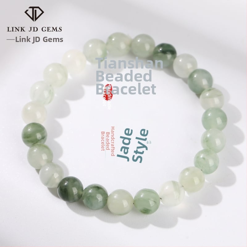 Гривна от нефрит, полирана, женска, геометричен дизайн, пролет 2023