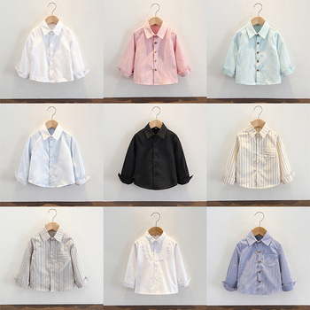 Vaikų ilgomis rankovėmis marškiniai mokiniams | Raštai: dryžiai, languoti, vientisi | Pagrindinis audinys: poliesteris 60% | Sezonos: žiema, pavasaris, ruduo | Tinka 8+ metų vaikams (virš 140 cm)