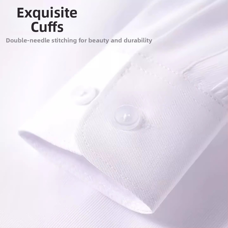 Detská košeľa s dlhým rukávom do školy, kórejský štýl, jemné spracovanie tkaniny, bavlna 30% zmes, zima 2025