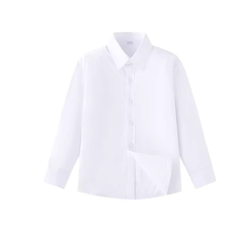 Vaikų ilgomis rankovėmis mokyklinė marškinėliai, korėjietiško stiliaus, švelnus audinio apdorojimas, medvilnės 30% mišinys, žiema 2025