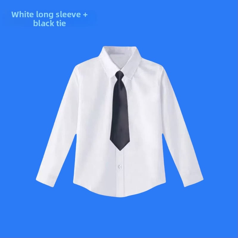 Vaikų ilgomis rankovėmis mokyklinė marškinėliai, korėjietiško stiliaus, švelnus audinio apdorojimas, medvilnės 30% mišinys, žiema 2025