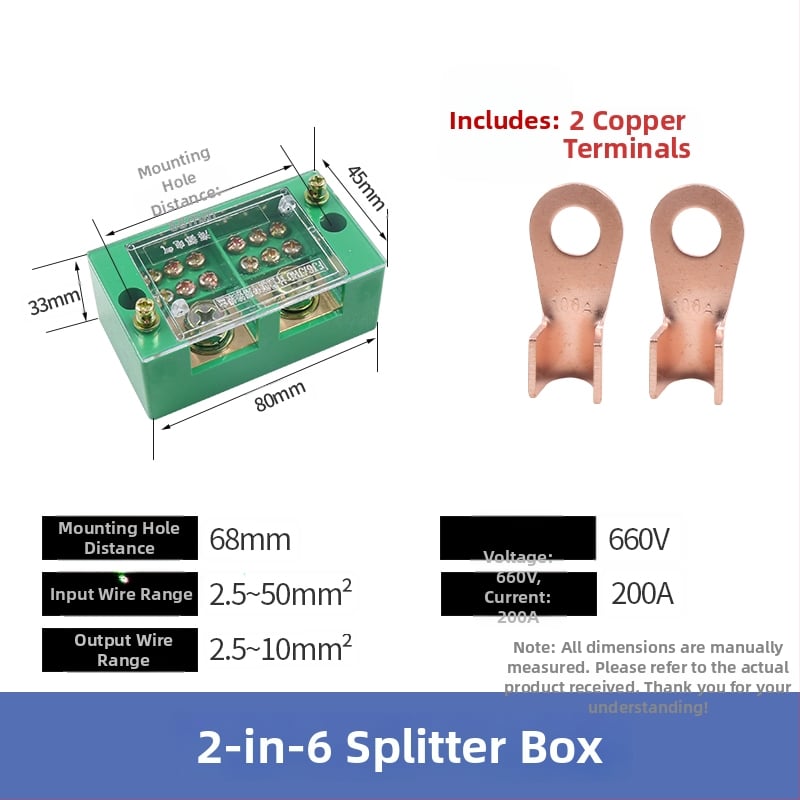 Elektrisko shēmu sadales kaste, 2 ievadi, 4–16 izejas, 8 savienotāji, termināļu bloks
