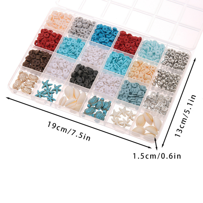 DIY set nakita za djecu – perle od meke gline, završni premaz pečenjem, kružni uzorak, INS stil