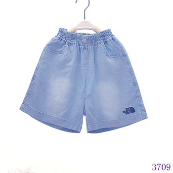 Vaikų džinsiniai šortai, 80% medvilnė, švelnus paviršius, vidurio juosmens su elastine juostele, vasaros stilus