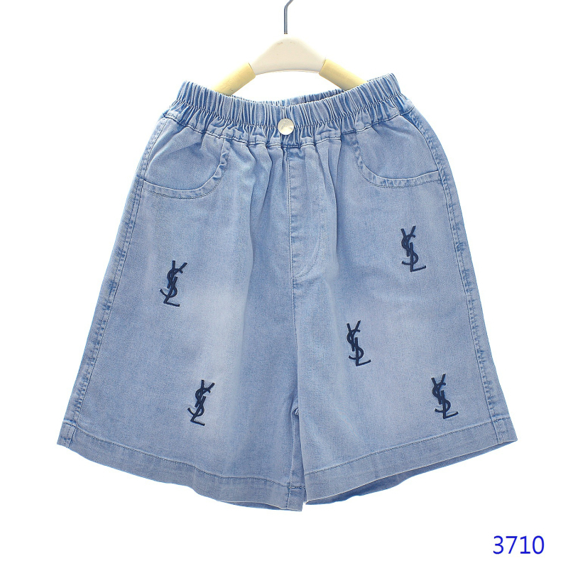 Vaikų džinsiniai šortai, 80% medvilnė, švelnus paviršius, vidurio juosmens su elastine juostele, vasaros stilus