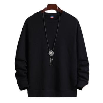 Korejas stilā veidots fleece iekšējais džemperis, ar apaļu kaklu, garas piedurknes, 100% poliesters