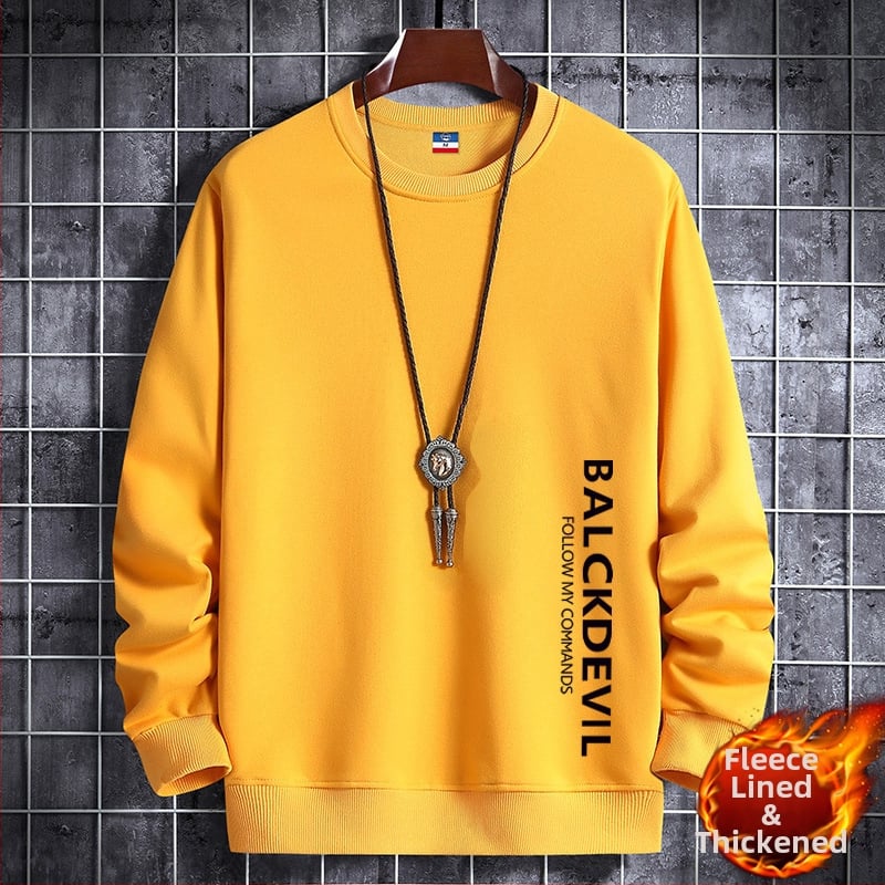 Korejas stilā veidots fleece iekšējais džemperis, ar apaļu kaklu, garas piedurknes, 100% poliesters