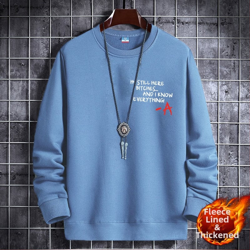 Korejas stilā veidots fleece iekšējais džemperis, ar apaļu kaklu, garas piedurknes, 100% poliesters