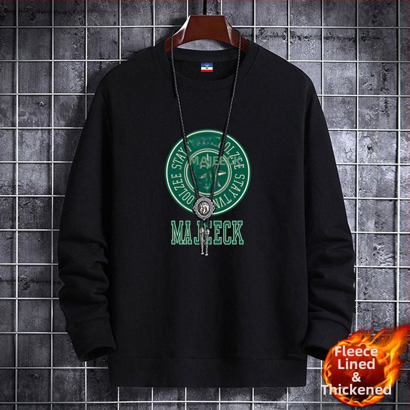 Korejas stilā veidots fleece iekšējais džemperis, ar apaļu kaklu, garas piedurknes, 100% poliesters