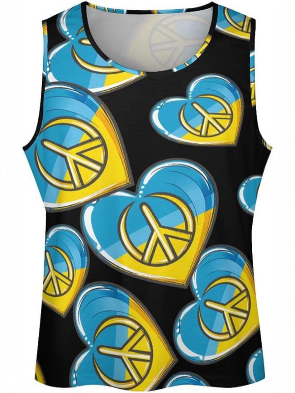 Fitted bez rukava sportska majica s kamuflažnim uzorkom, Milk Silk tkanina, 95% poliester, tanak, ljetni komad