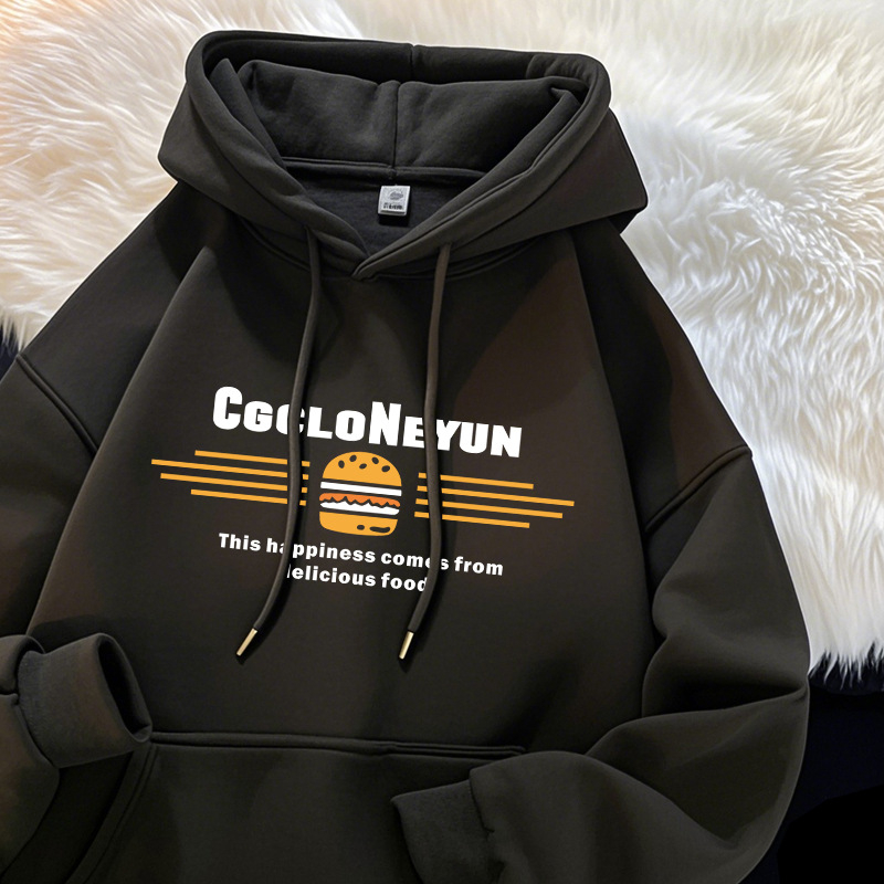 Ženski hoodie s kapuljom i flis podstavom oversize, jesensko-zimski stil, poliester 95%+