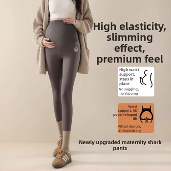 Κολάν εγκυμοσύνης για γιόγκα, με θερμό εσωτερικό φλίς, στήριξη κοιλιάς, chenille ύφασμα με 30–50% spandex, φαρδιά γραμμή, φθινόπωρο–χειμώνας