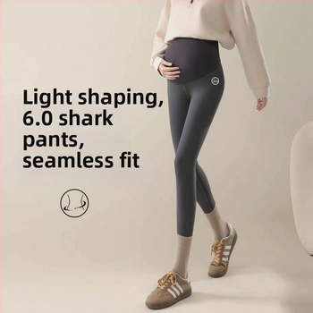 Κολάν εγκυμοσύνης για γιόγκα, με θερμό εσωτερικό φλίς, στήριξη κοιλιάς, chenille ύφασμα με 30–50% spandex, φαρδιά γραμμή, φθινόπωρο–χειμώνας