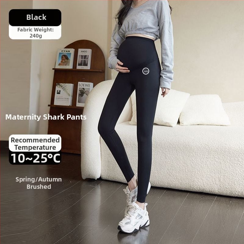 Κολάν εγκυμοσύνης για γιόγκα, με θερμό εσωτερικό φλίς, στήριξη κοιλιάς, chenille ύφασμα με 30–50% spandex, φαρδιά γραμμή, φθινόπωρο–χειμώνας