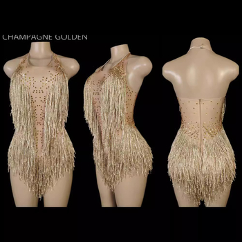 NYOOR Halterio kaklo su kutais ir kristalais – be rankovių šokių kombinezonas, Spandex, pagrindinis audinys <30%, moterims, 2025 m. vasara