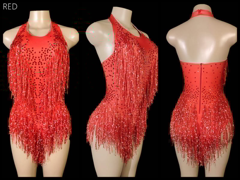 NYOOR Halterio kaklo su kutais ir kristalais – be rankovių šokių kombinezonas, Spandex, pagrindinis audinys <30%, moterims, 2025 m. vasara