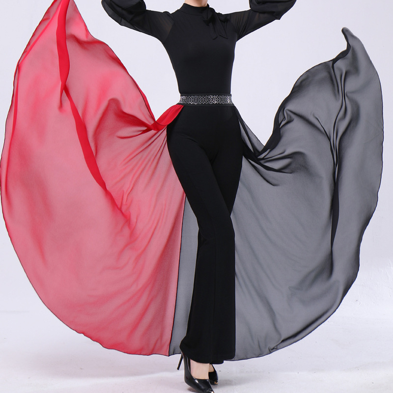 Šiuolaikinio šokio drabužių komplektas, Modal audinys su 90% medvilnės, suaugusiųjų moterų, tinka baletui, Lotynų šokiui, etniniam ir nacionaliniam standartiniam šokiui pavasarį–vasarą–rudenį