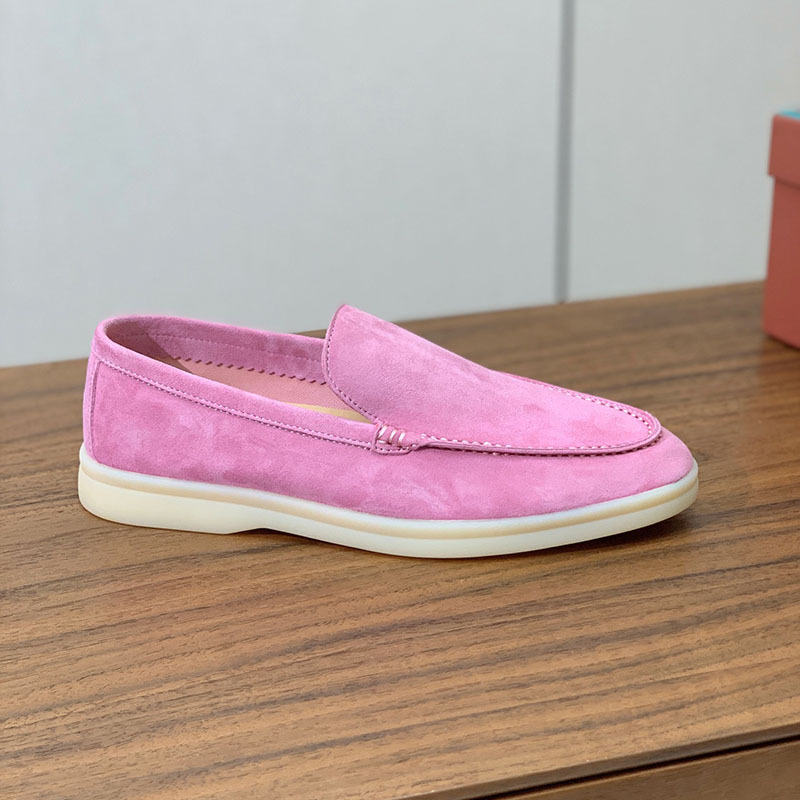 Unisex vasaros loaferiai — apvali nosis, plokščias kvadratinis kulnas, gumos pada, EVA vidpadis, vidus iš avies odos, glotnus viršus, kvėpuojantys, neslidūs