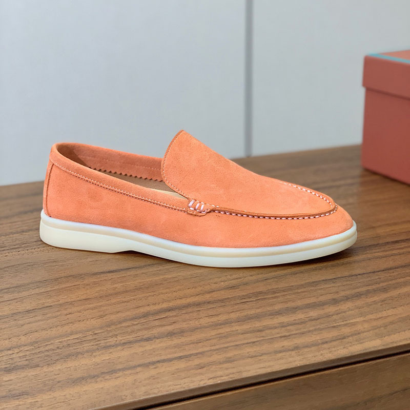 Unisex vasaros loaferiai — apvali nosis, plokščias kvadratinis kulnas, gumos pada, EVA vidpadis, vidus iš avies odos, glotnus viršus, kvėpuojantys, neslidūs