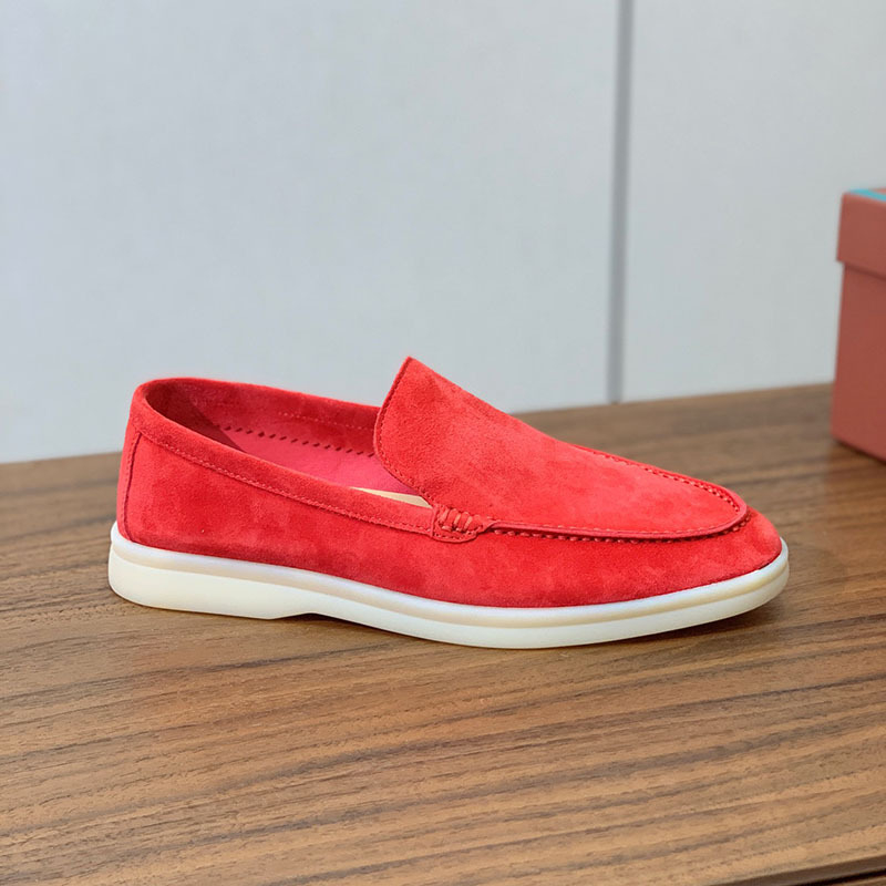 Unisex vasaros loaferiai — apvali nosis, plokščias kvadratinis kulnas, gumos pada, EVA vidpadis, vidus iš avies odos, glotnus viršus, kvėpuojantys, neslidūs