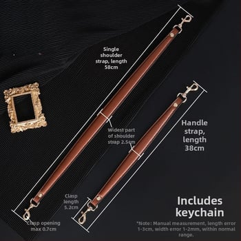 Презрамка за чанти от corduroy, заместваща презрамка, еднорамен дизайн