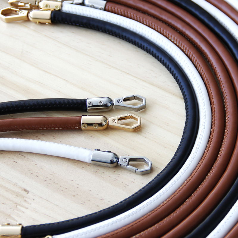 PU кожена модна чанта за рамо с заменяема презрамка, закачалка за чаша за вино и DIY аксесоар за тъкана чанта, лято 2024