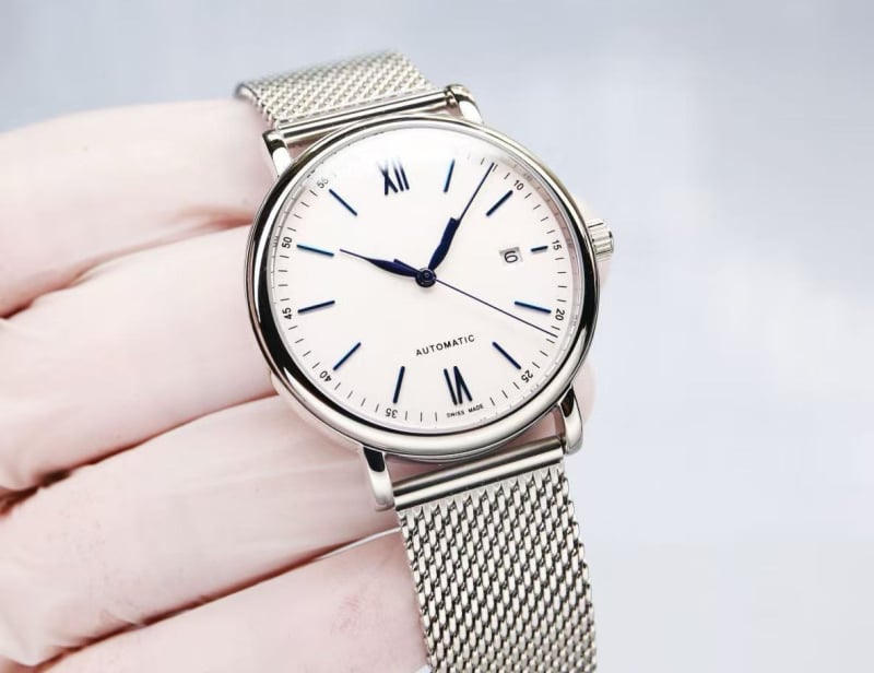 Nothing automātiska Miyota 9015 vīriešu pulkstenis ar keramikas siksnu, nerūsējoša tērauda korpusu, safīra kristāla stiklu, caurspīdīgu aizmuguri, kalendāru, gaismas funkciju