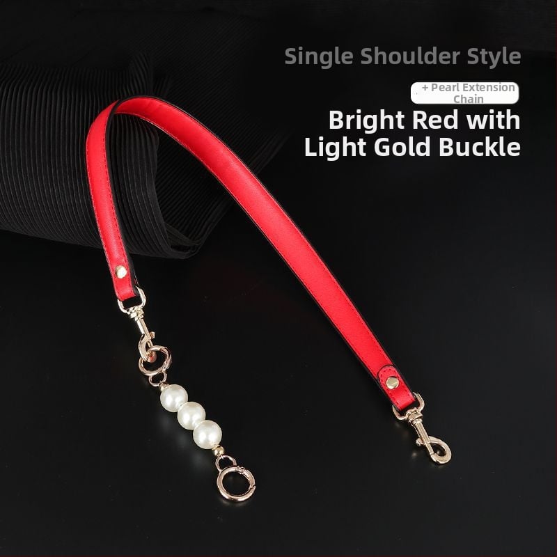 Презрамка за чанти с перлена верига - PU заместваща презрамка