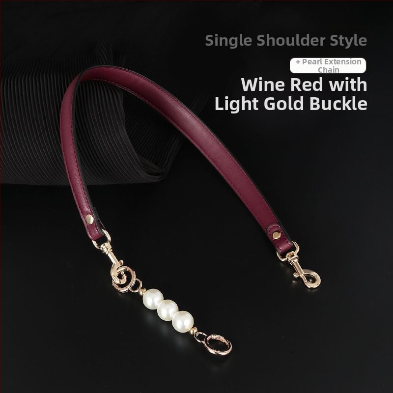 Презрамка за чанти с перлена верига - PU заместваща презрамка