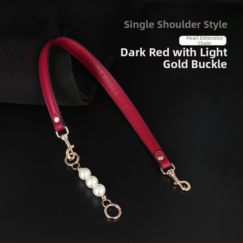 Презрамка за чанти с перлена верига - PU заместваща презрамка