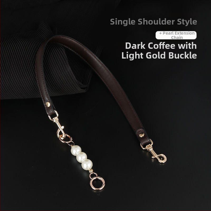 Презрамка за чанти с перлена верига - PU заместваща презрамка