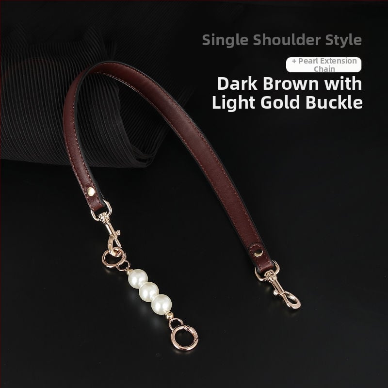 Презрамка за чанти с перлена верига - PU заместваща презрамка