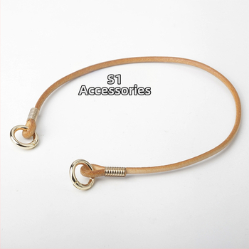 Презрамка за чанта с открит пръстен – кръстосано носене / къса презрамка за рамо / подмишница – телешка кожа с растително обработване, едноцветна