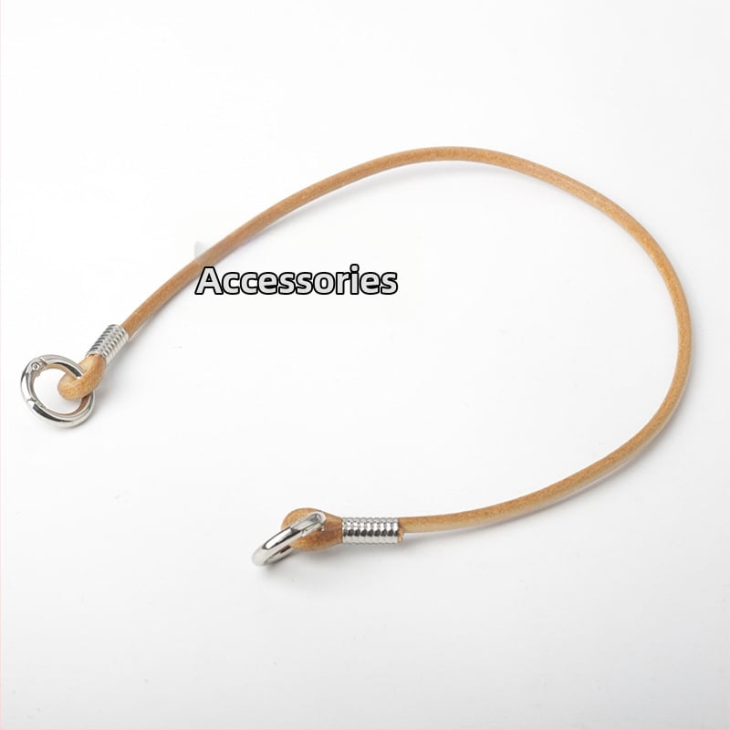 Презрамка за чанта с открит пръстен – кръстосано носене / къса презрамка за рамо / подмишница – телешка кожа с растително обработване, едноцветна