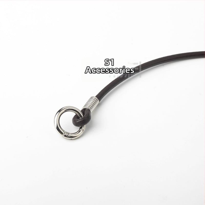 Презрамка за чанта с открит пръстен – кръстосано носене / къса презрамка за рамо / подмишница – телешка кожа с растително обработване, едноцветна