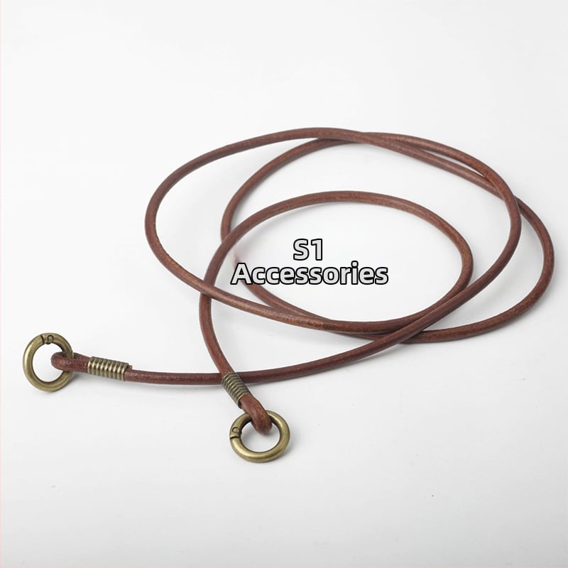 Презрамка за чанта с открит пръстен – кръстосано носене / къса презрамка за рамо / подмишница – телешка кожа с растително обработване, едноцветна