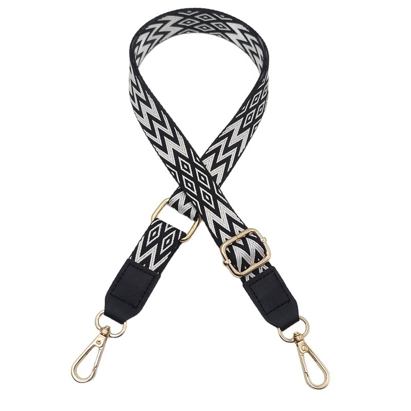 Регулируема презрамка за чанта – полиестер, износоустойчива, намалява натоварването, национален стил, лято 2024