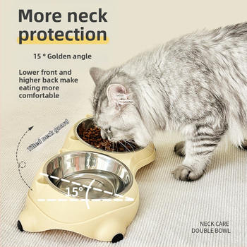 Котешка купа от неръждаема стомана, съд за хранене на домашни любимци, произход Zhejiang