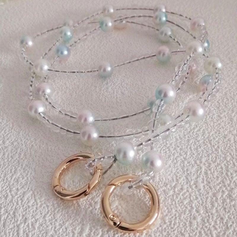 Pearls кристално-сребърна тънка верига за чанта, презрамка за рамо, K9 кристал, презрамка за чанта/рамо, Лято 2019