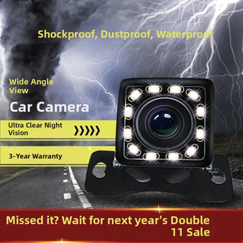 Hátulnéző kamera hosszú kábellel, 4‑magos, 5‑pin csatlakozás, HD éjszakai látás, univerzális modell.