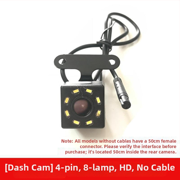 Hátulnéző kamera hosszú kábellel, 4‑magos, 5‑pin csatlakozás, HD éjszakai látás, univerzális modell.