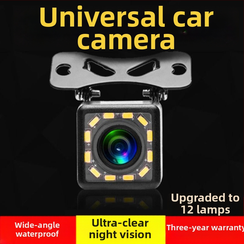 Hátulnéző kamera hosszú kábellel, 4‑magos, 5‑pin csatlakozás, HD éjszakai látás, univerzális modell.