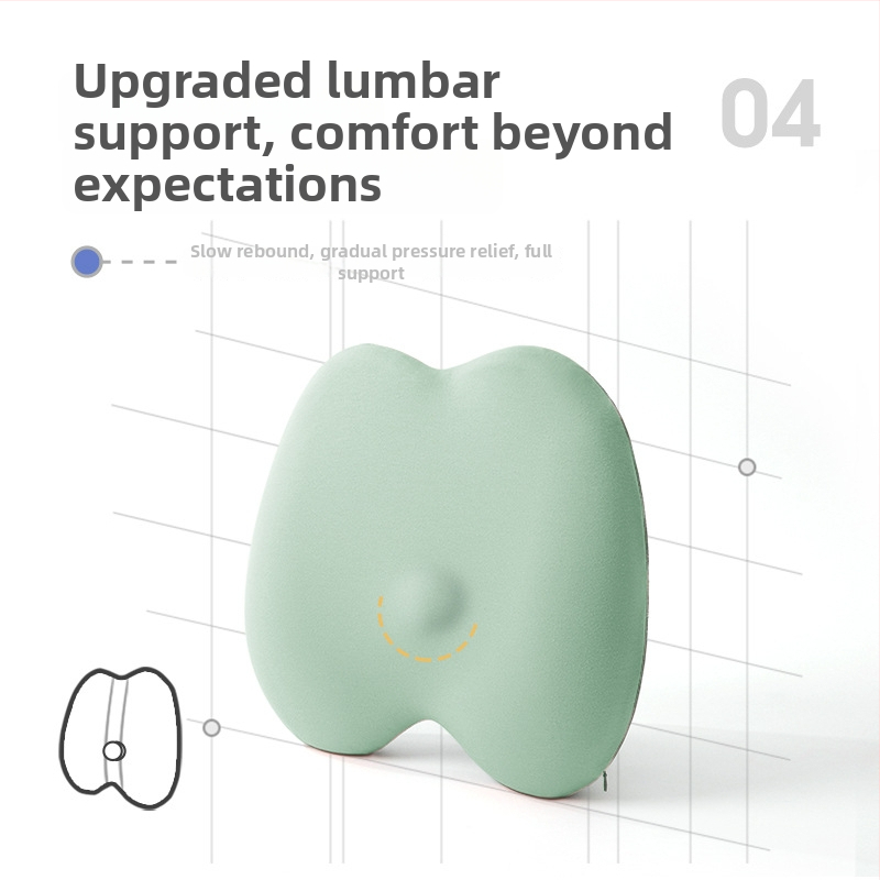 Juosmens atramosi pagalvė biurui, atminties puta, poliesteris, tinkama studijai ir biurui, šiuolaikinis stilius