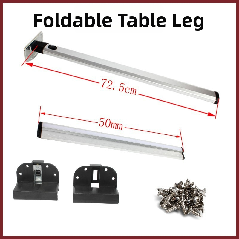 Кемпер маса със стенен монтаж, сгъваеми крака и рамка за панел за съхранение