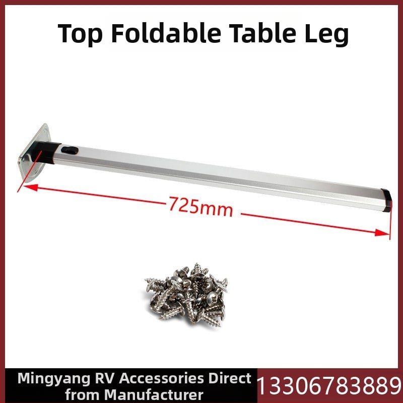 Кемпер маса със стенен монтаж, сгъваеми крака и рамка за панел за съхранение