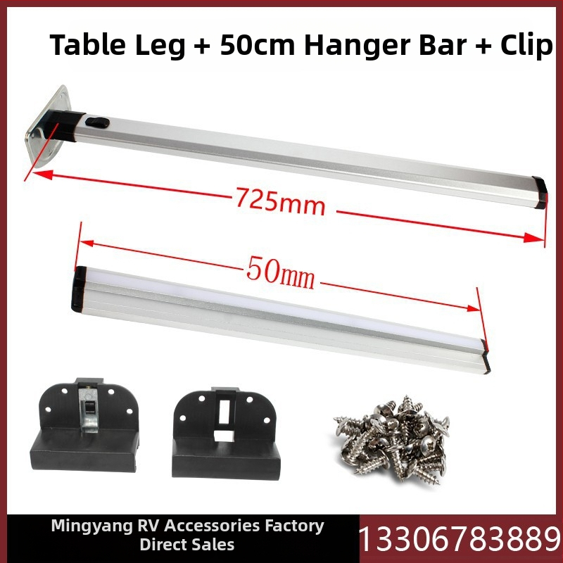 Кемпер маса със стенен монтаж, сгъваеми крака и рамка за панел за съхранение