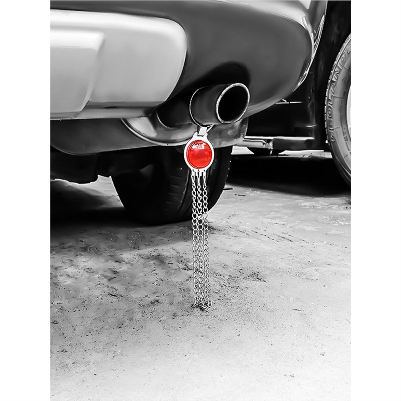 Thousand Miles Automobilio anti‑statinio žemėjimo diržas su išmetimo vamzdžiu ir pakabinamą išlaisvinimo grandine – eliminatoriaus priedas